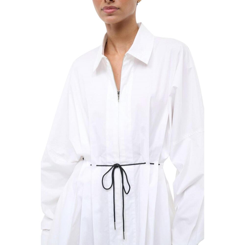 NEW STAUD chi long sleeve mini dress in white - Picture 3 of 4